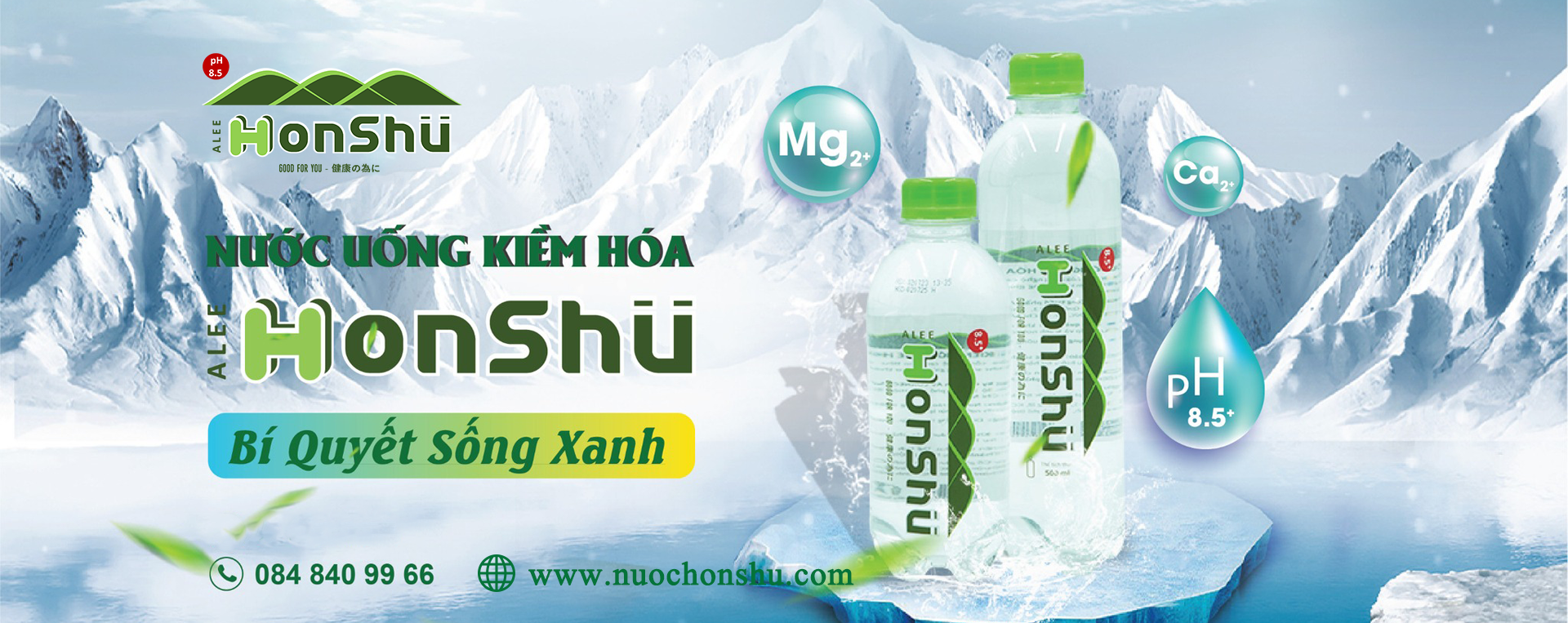 Nước uống kiềm hóa Alee Honshu